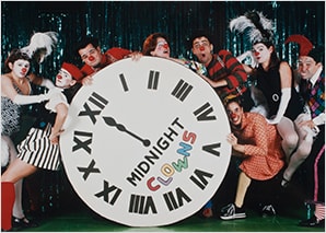 Os palhaços apresentam pela primeira vez o espetáculo Midnight Clowns no teatro Aliança Francesa, em São Paulo